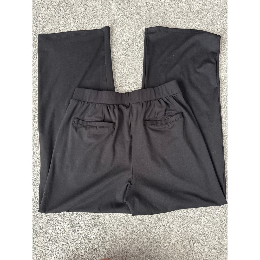 Yogalicious Lux Daily Charm Pant Black Wide Leg High‎ Rise Trouser Womens Medium - Picture 4 of 5